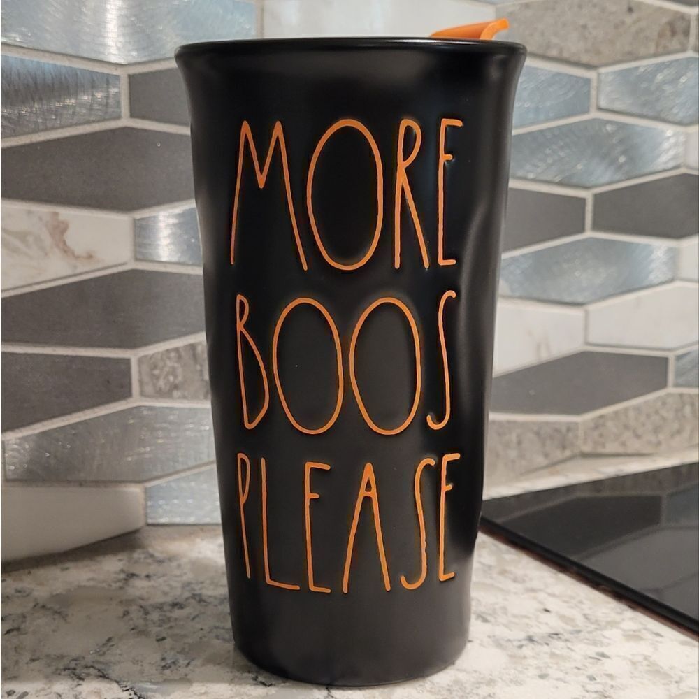 RAE DUNN More Boos Please ceramic tumbler